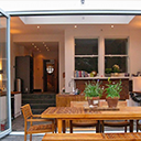 Bi fold doors into conservatory